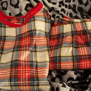 Unisex flannel pajama set